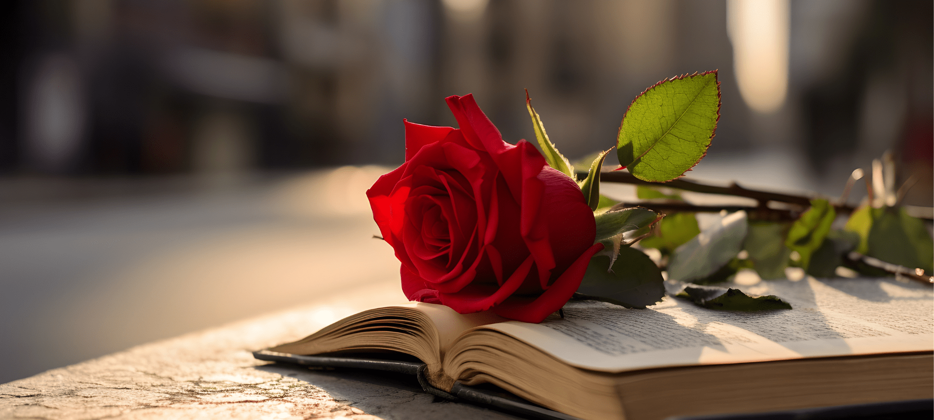 Red roses and a book &ndash; traditional symbols of Sant Jordi in Barcelona